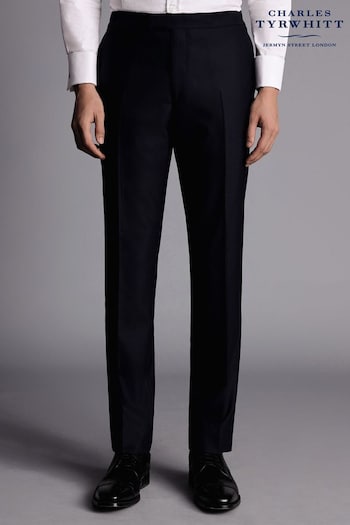 Charles Tyrwhitt Blue Slim Fit Dinner Suit: Trousers (Q99322) | £130