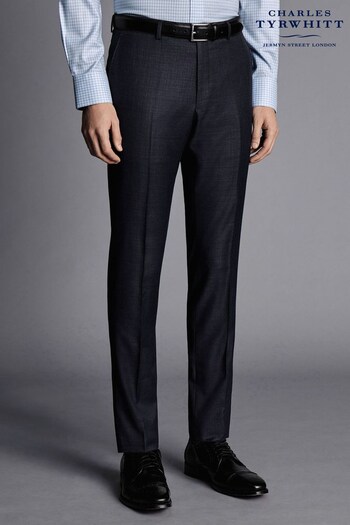 Charles Tyrwhitt Blue Fit Italian Luxury Suit Trousers (Q99350) | £170