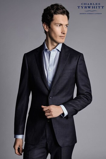 Charles Tyrwhitt Blue Slim Fit Italian Luxury Suit: Jacket (Q99353) | £330