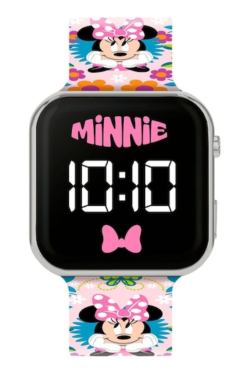 Peers Hardy Natural Minnie Mouse Printed LED Watch (Q99355) | £13