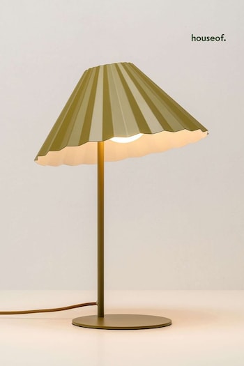 Houseof. Green The Pleat Table Lamp by Emma Gurner (Q99362) | £249