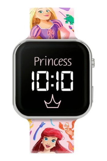 Peers Hardy Multi Disney Pricness Printed LED Strap Watch (Q99368) | £13