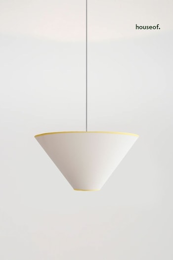 Houseof. White Plain Cone Ceiling Light (Q99373) | £119