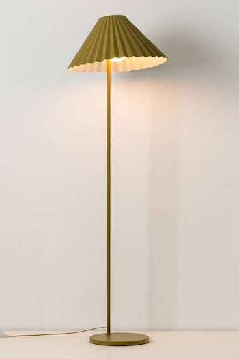 Houseof. Green The Pleat Floor Lamp by Emma Gurner (Q99374) | £399