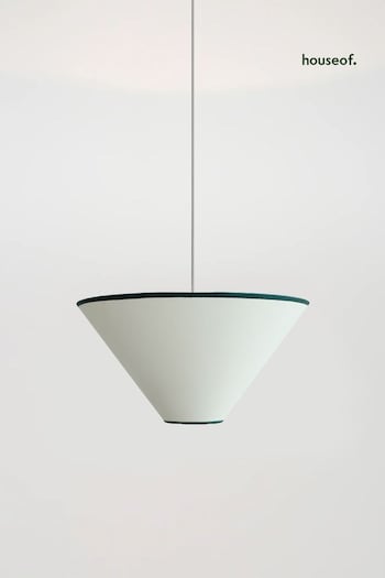 Houseof. Green Plain Cone Ceiling Light (Q99396) | £119