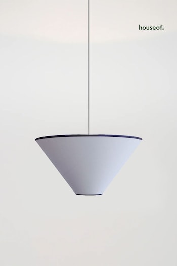 Houseof. Blue Plain Cone Ceiling Light (Q99401) | £119