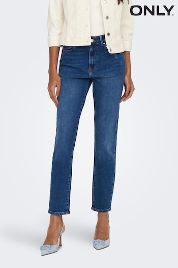 ONLY Blue Stretch Mom Jeans (Q99404) | £30