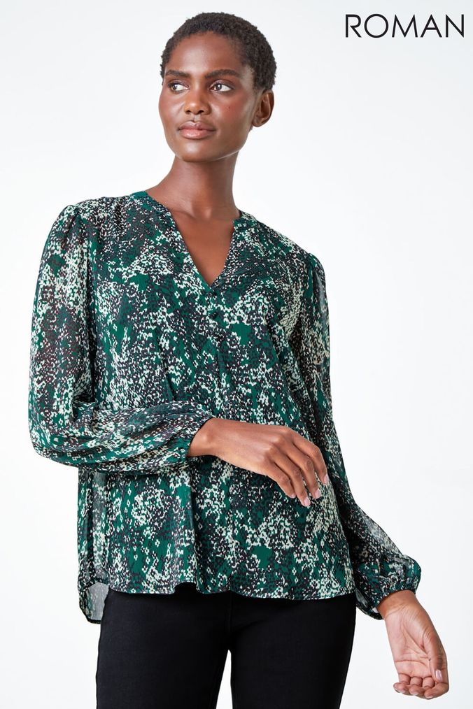 Animal print tops hotsell online