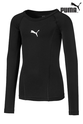 Puma Black Baselayer Long Sleeve Kids' T-Shirt (Q99497) | £22