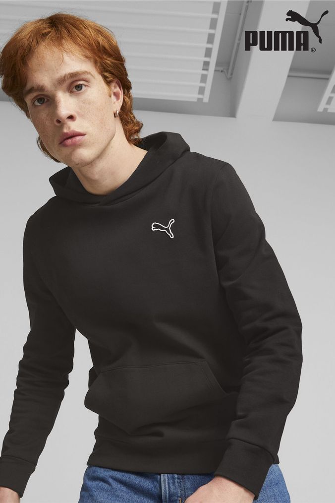 Puma black best sale hoodie mens