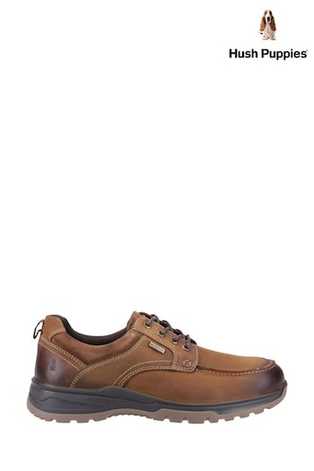 Hush Puppies Percy Lace Up Brown Shoes (Q99530) | £100