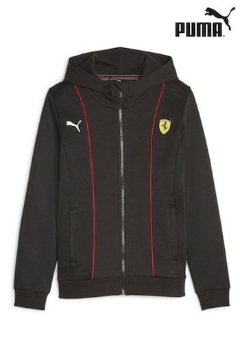 Puma Liga Black Scuderia Ferrari Race HDD Youth Sweat Jacket (Q99559) | £70