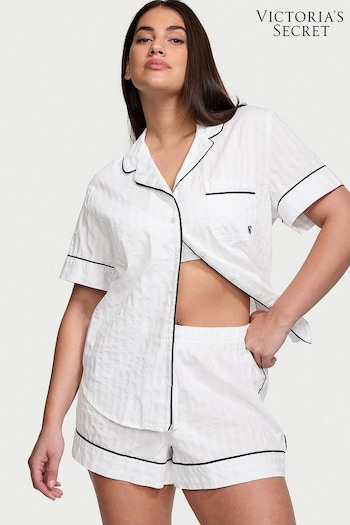 Victoria's Secret White Cotton Short Pyjamas (Q99634) | £55