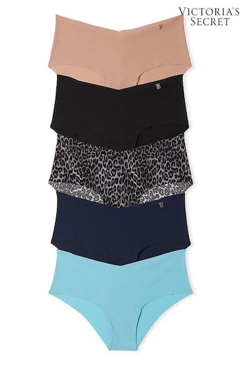 Victoria's Secret Nude/Black/Blue Cheeky No Show Knickers Multipack (Q99698) | £25