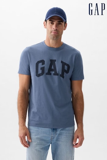 Gap Blue Everyday Soft Logo Short Sleeve Crew Neck T-Shirt (Q99711) | £14