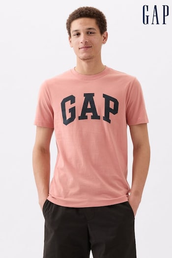 Gap Pink Everyday Soft Logo Short Sleeve Crew Neck T-Shirt (Q99714) | £14