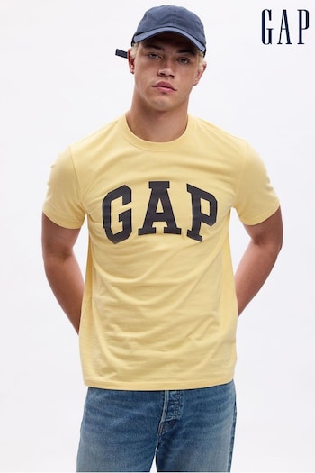 Gap Yellow Everyday Soft Logo Short Sleeve Crew Neck T-Shirt (Q99757) | £14
