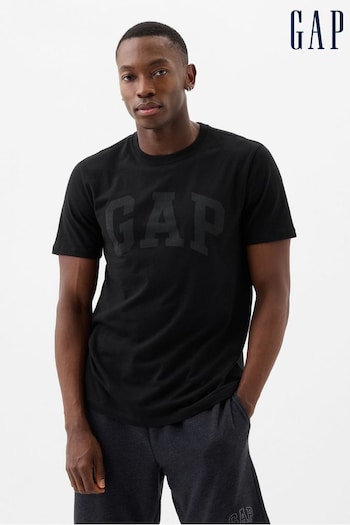 Gap Black Everyday Soft Logo Short Sleeve Crew Neck T-Shirt (Q99758) | £14