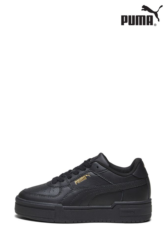 Girls black puma trainers discount