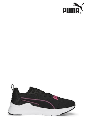 Puma Black white Wired Run Pure Youth Shoes (Q99792) | £38