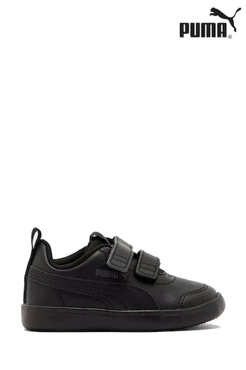 Puma estilo Black Babies Courtflex V2 Trainers (Q99793) | £22