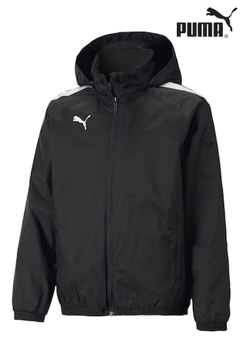 Puma Lace Black teamLIGA All-Weather Youth Football Jacket (Q99794) | £40
