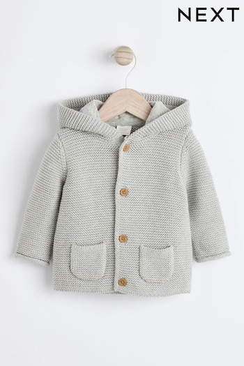 Grey Baby Knitted Cardigan (Q99812) | £12 - £14