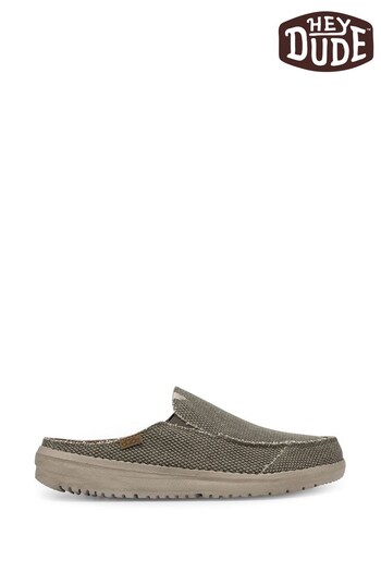 HEYDUDE Grey Marty Braided Mules (Q99981) | £50