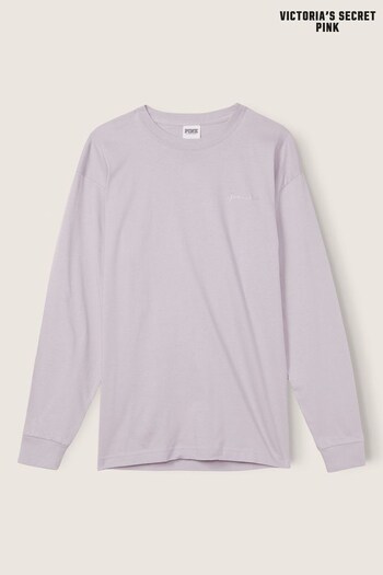 Victoria's Secret PINK Mist Purple Long Sleeve T-Shirt (QZ1005) | £36