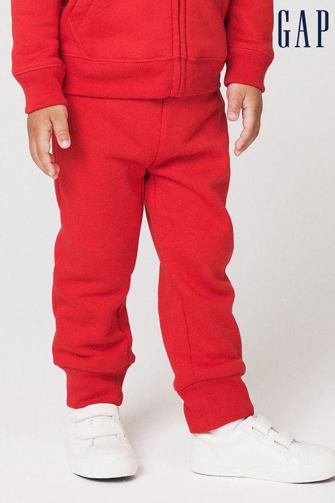 Boys red joggers hot sale