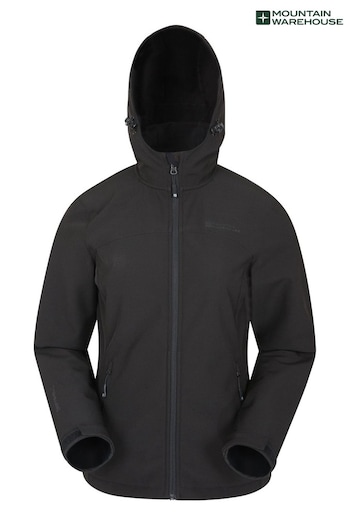 Mountain Warehouse Black Exodus Womens Softshell Jacket (R05015) | £56