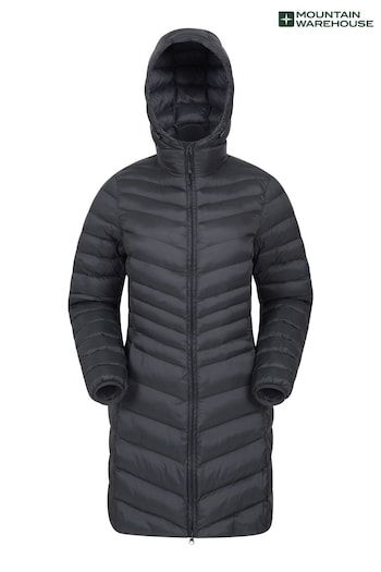 Mountain Warehouse Black Florence Womens Long Padded Coat (R05266) | £80