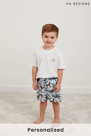 Personalised HA Mini Boys Pyjama Set by HA Design (R06214) | £40