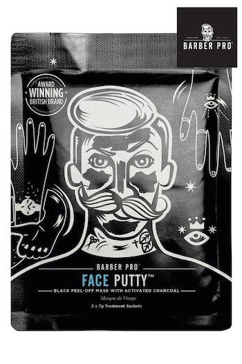 BARBER PRO Face Putty Peel Off Mask (3 Sachets) (R06218) | £5