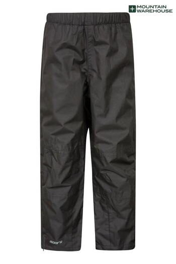 Mountain Warehouse Black Spray Kids Waterproof Cheeky Trousers (R06278) | £30