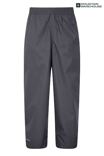 Mountain Warehouse Grey Pakka Kids Waterproof Over Trousers M27 (R06369) | £23