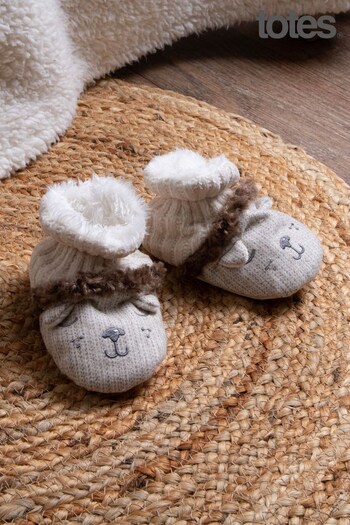 Totes Brown Lion Children Bootie Slippers (R09255) | £12