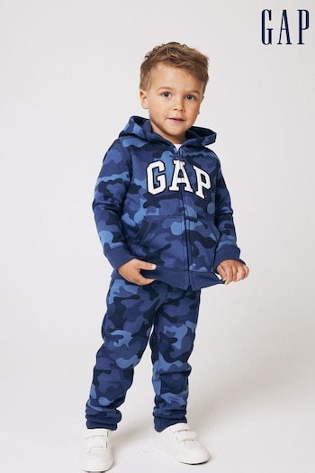 Gap Blue Logo Zip Up Hoodie (Newborn - 7yrs) (R14038) | £20