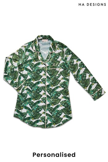 Personalised Sleep Satin Luxe Night Shirt by HA Design (R19720) | £45