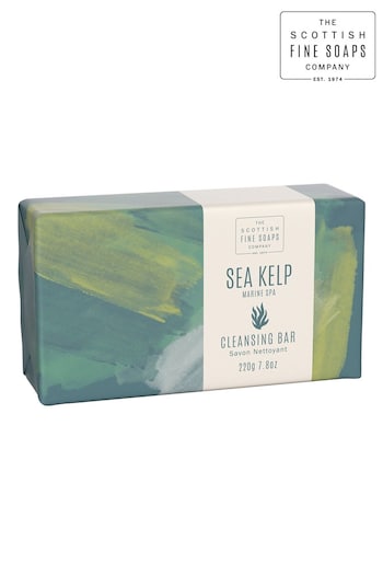 Scottish Fine Soaps Marine Spa Sea Kelp Cleansing Bar 220g (R20036) | £8.50