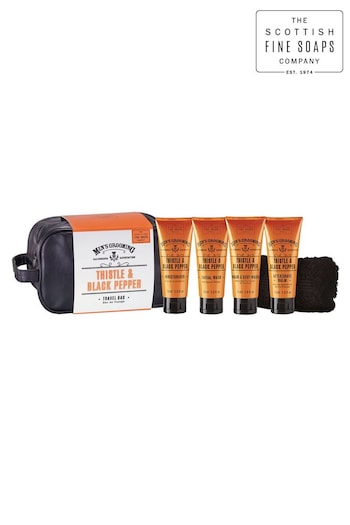 Scottish Fine Soaps Thistle  Black Pepper Travel Bag Gift (R20048) | £28