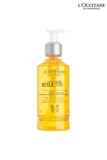 L'Occitane Cleansing Infusions Oil To Milk Makeup Remover 200ml (R20577) | £22