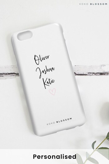 Koko Blossom White Personalised Childrens Names Phone Case (R22956) | £20