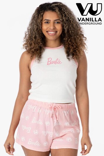 Vanilla Underground Pink - Barbie Licensing Short Pyjamas - Ladies (R27559) | £25