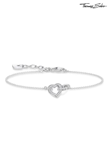 Thomas Sabo Silver Together Forever Heart Bracelet (R27848) | £89