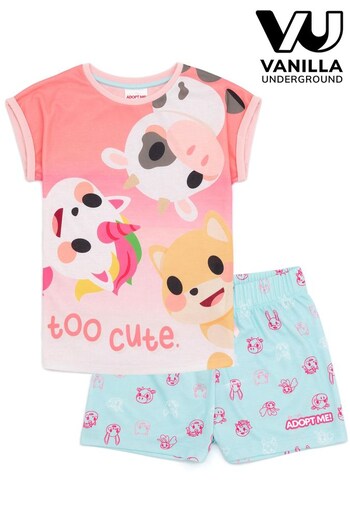 Vanilla Underground Pink - Adopt Me Girls Licensing Short Pyjamas (R29879) | £16