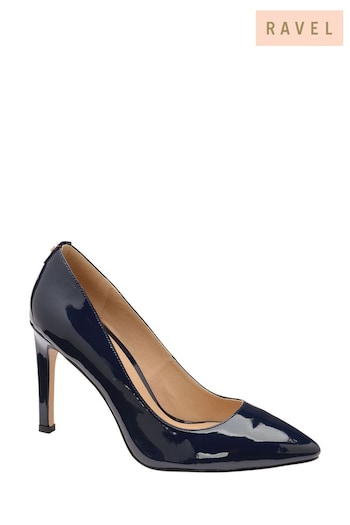 Ravel Navy/Blue Patent Court Shoes (R30065) | £65