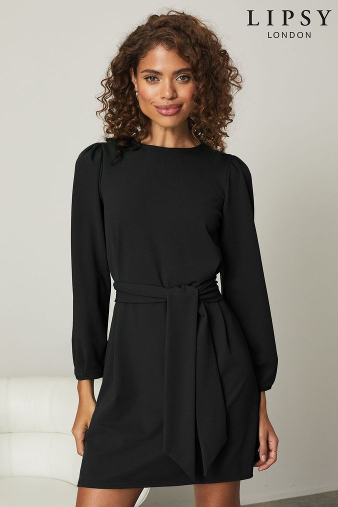 Buy Women s Black Crew Neck Dresses Online Next UK