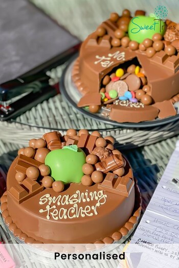 Personalised Teachers Gift Smash Cake by Sweet Trees (R34583) | £37