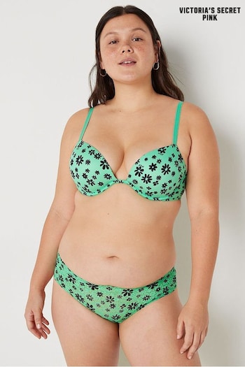 Victoria's Secret PINK Peppermint Daisy Green Smooth Super Push Up Bra (R34659) | £15
